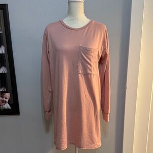 Roolee Pink Long Sleeve Dress